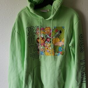 Rue21 Lime Cartoon Graphic Hoodie